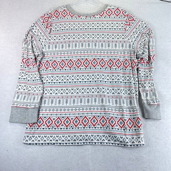 CUDDL DUDS Womens XXL Nordic Fair Isle Hearts Long Sleeve Soft Cozy Top Shirt - Picture 10 of 10